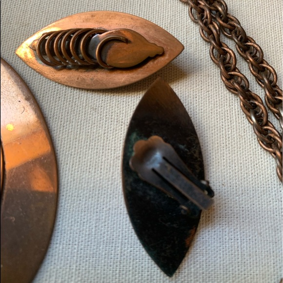 Vintage Copper Modernist Abstract Minimalist Set - Picture 9 of 9